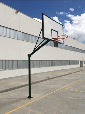 JUEGO DE CANASTAS MINI-BASKET FIJAS DE POSTE CENTRAL