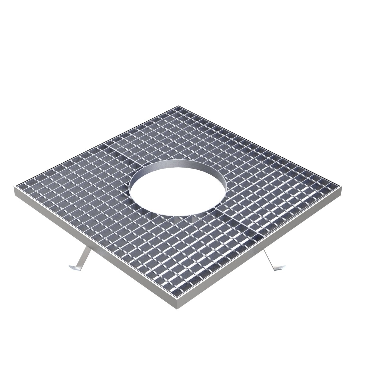 Alcorque de religa galvanizada 30×30 30×3 mm.