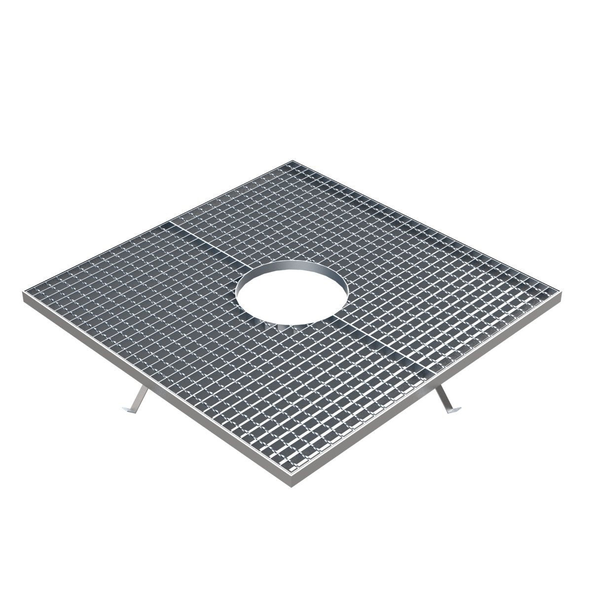 Alcorque de religa galvanizada 30×30 30×3 mm.