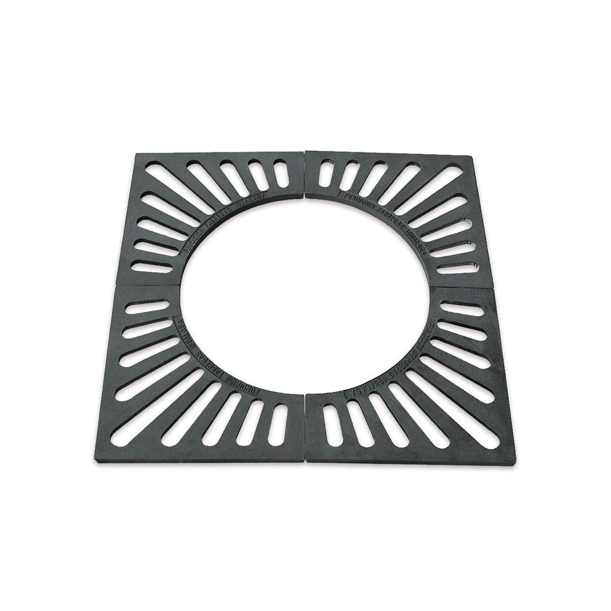 Alcorque en fundición de 1200×1200 mm.