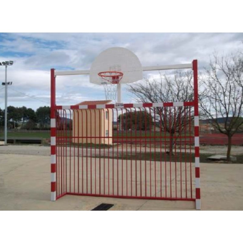 JUEGO DE PORTERÍAS DE BALONMANO – MINI-BASKET ANTIVANDÁLICA