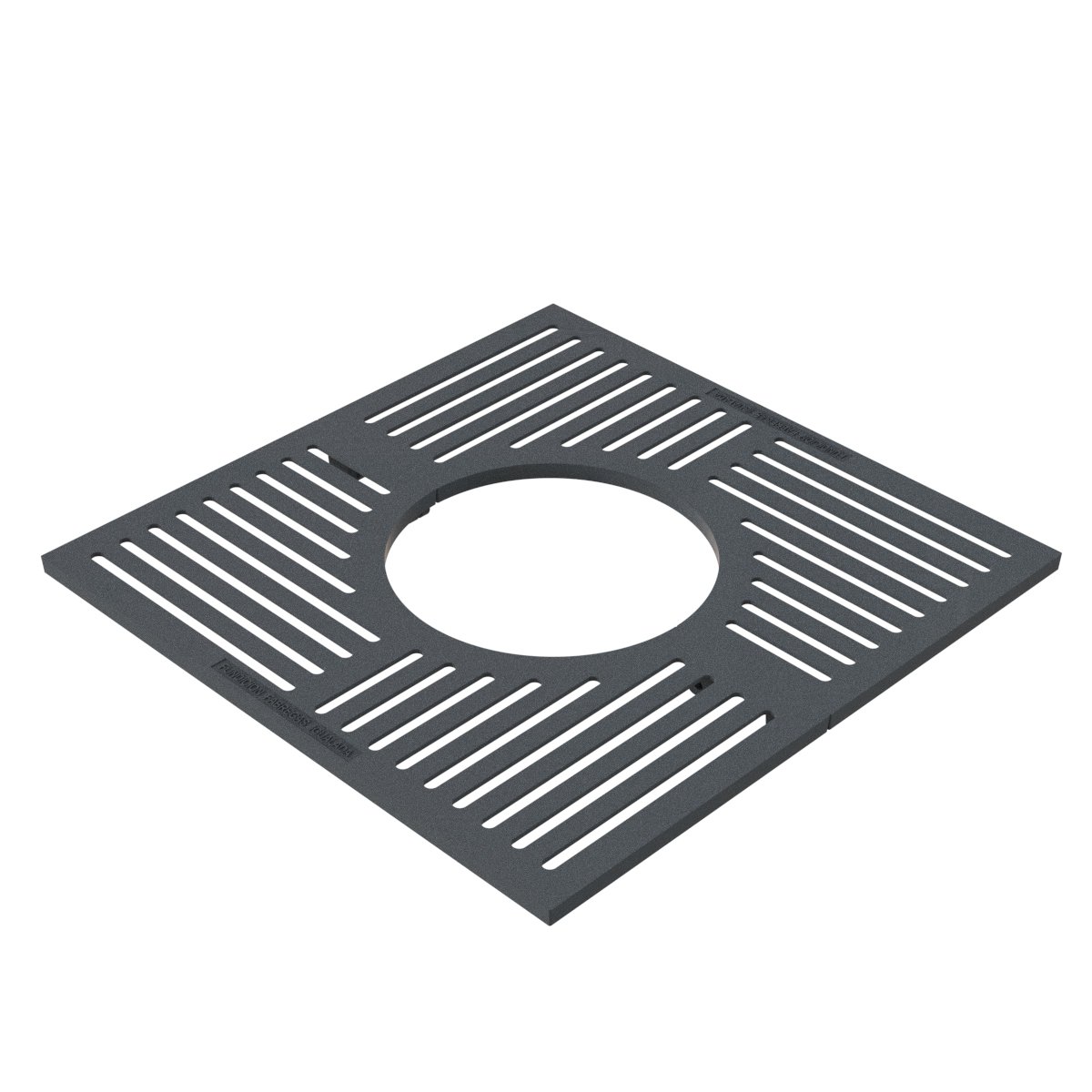 Alcorque tipo Impu en fundición de 1000 x 1000 mm en dos piezas